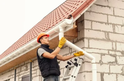 Pose et remplacement de gouttières à Renno